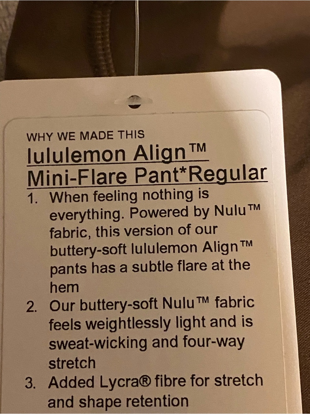 lululemon athletica Align™ Mini-Flare Pant - Brown